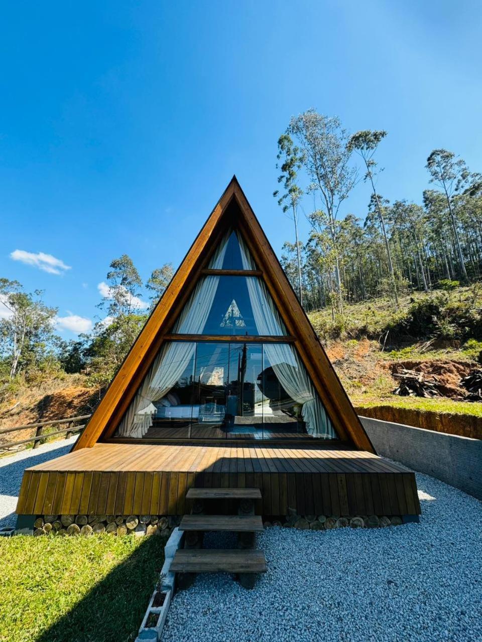Chale Amanhecer Serra Do Rio Do Rastro Lauro Muller Bagian luar foto