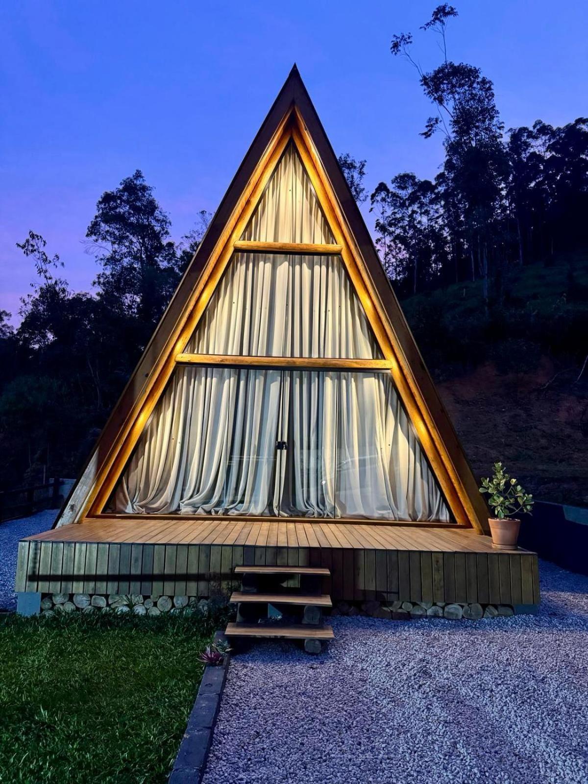 Chale Amanhecer Serra Do Rio Do Rastro Lauro Muller Bagian luar foto